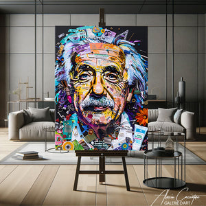 peinture albert einstein