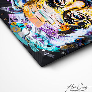 TABLEAU EINSTEIN POP ART Alessio Cacciatore