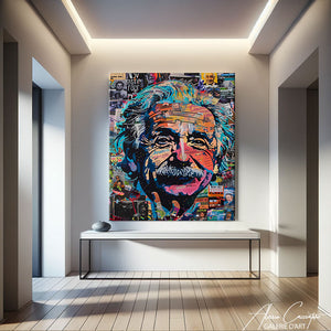 albert einstein peinture
