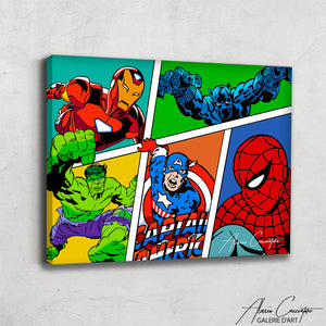 TABLEAU MARVEL CARTOON