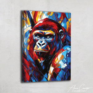 Toile Gorille Couleur