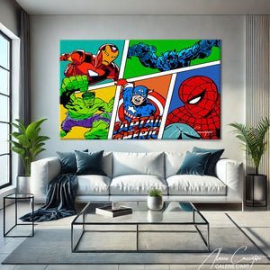 TABLEAU MARVEL CARTOON