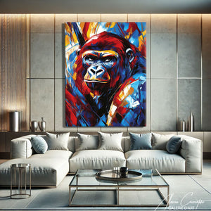 Cadre Gorille Couleur