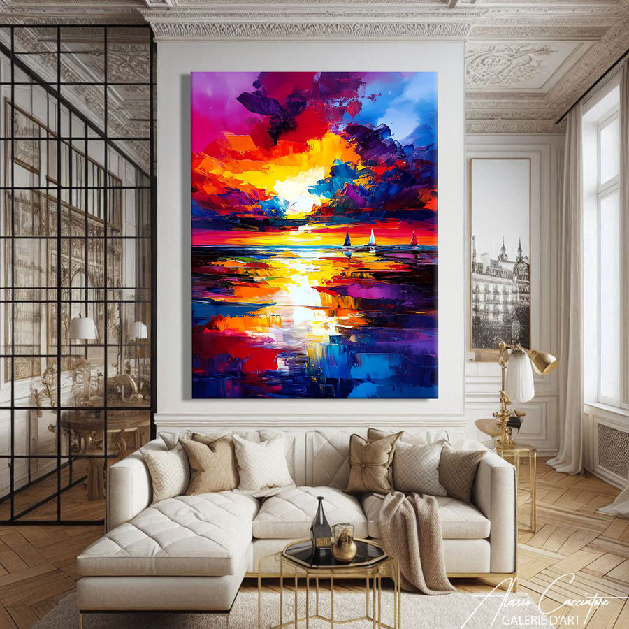 Tableau Acrylique Mer – mise en situation