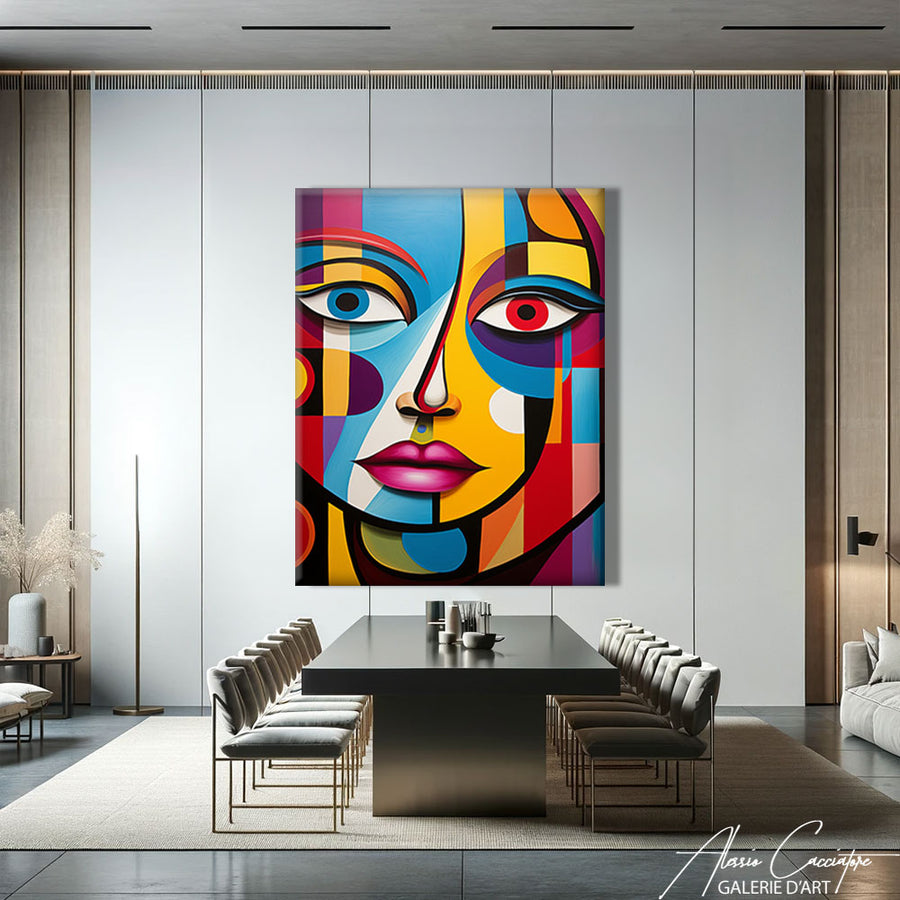 Peinture Style Cubiste – mise en situation