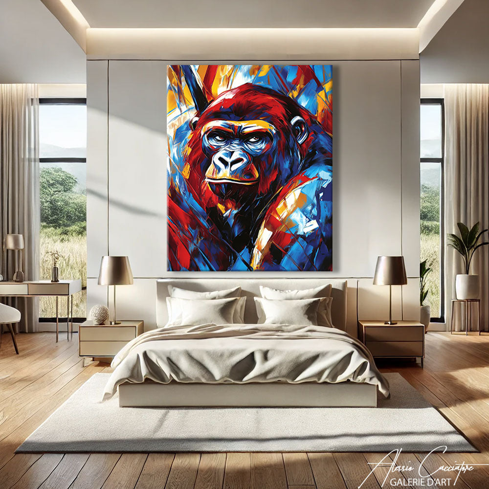 Toile Gorille Couleur