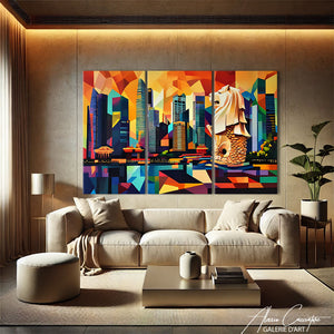 Tableau Triptyque Mural