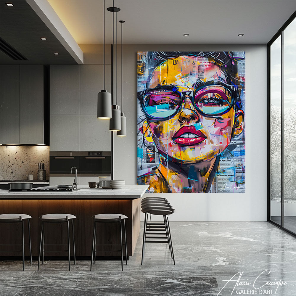 Portrait Femme Street Art