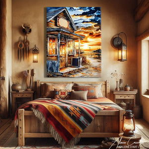 TABLEAU SCÈNE DE WESTERN
