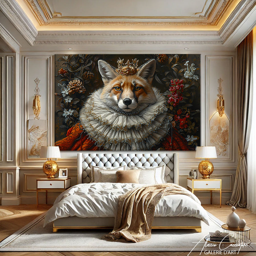 Tableau Baroque Animaux – mise en situation