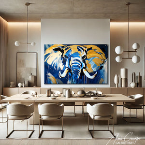 Toile éléphant moderne