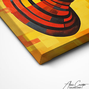 TABLEAU AFRIQUE JAUNE Alessio Cacciatore