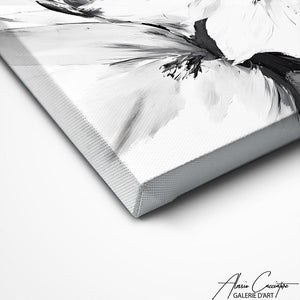 TABLEAU FLEURS NOIR ET BLANC Alessio Cacciatore