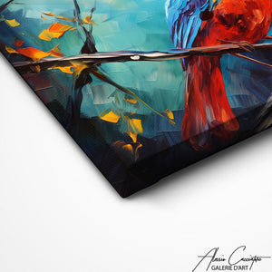 TABLEAU OISEAU BLEU Alessio Cacciatore