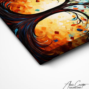 TABLEAU ARBRE DE VIE BLEU Alessio Cacciatore