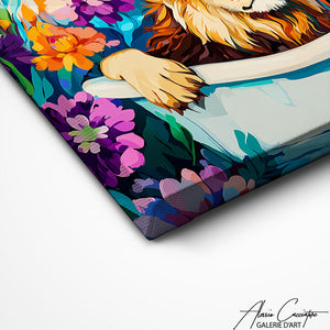 TABLEAU SALLE DE BAIN LION Alessio Cacciatore