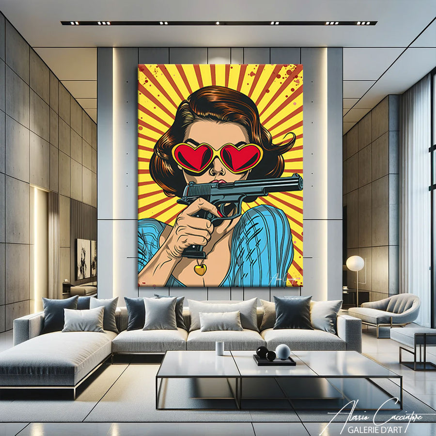 peinture pop art moderne – mise en situation