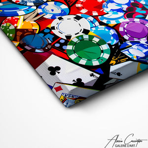 TABLEAU POP ART POKER Alessio Cacciatore
