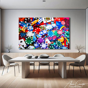 TABLEAU POP ART POKER Alessio Cacciatore