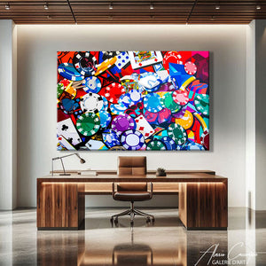 TABLEAU POP ART POKER Alessio Cacciatore