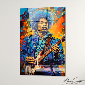 TABLEAU JIMI HENDRIX GUITARE Alessio Cacciatore