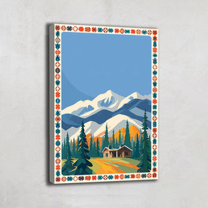 TABLEAU SCANDINAVE GÉOMÉTRIQUE
