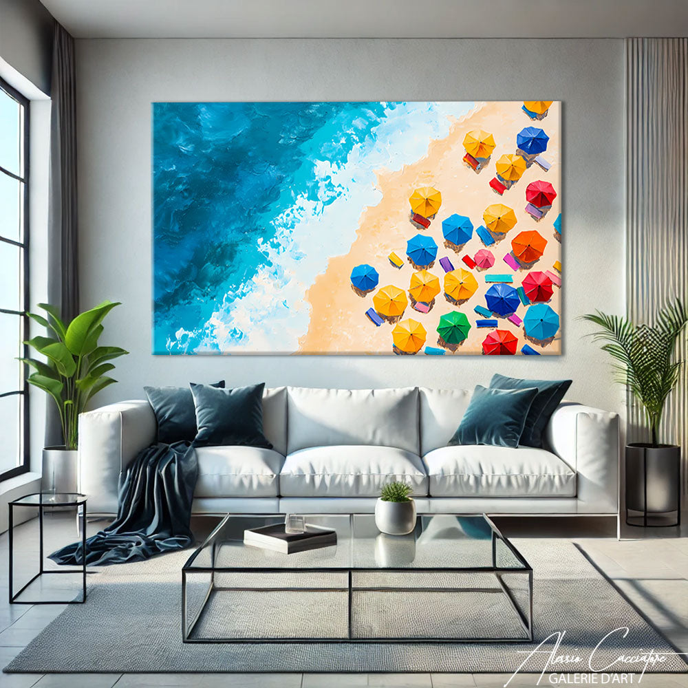 Tableau Plage Et Mer Moderne