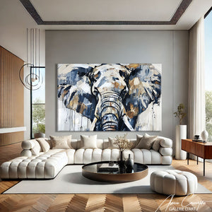 Toile éléphant Moderne