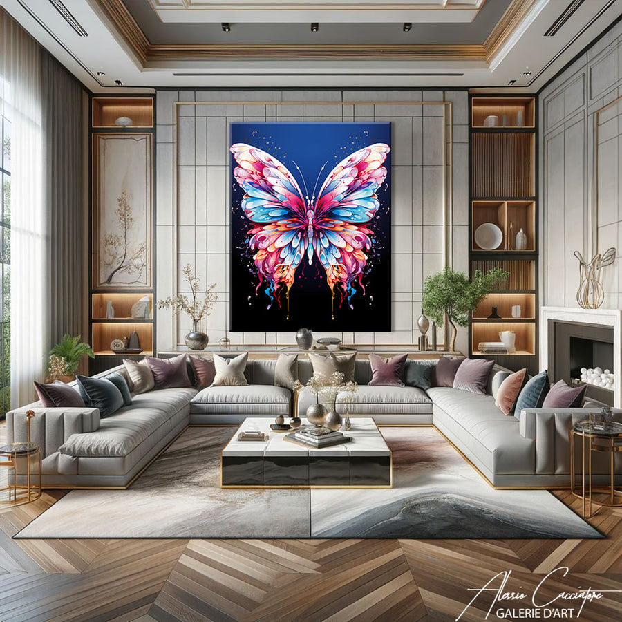 Peinture Papillon Moderne – mise en situation