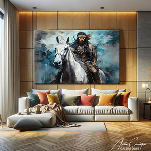 tableau indien abstrait