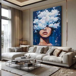 Tableau Visage Femme Moderne