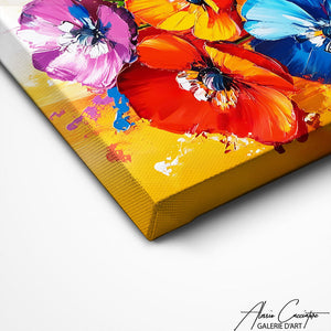 TABLEAU FLEURS COLORÉES Alessio Cacciatore