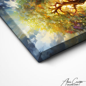 TABLEAU ARBRE DE VIE VERT Alessio Cacciatore