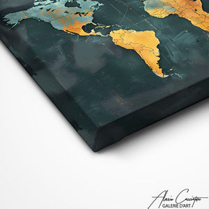 TABLEAU CARTE DU MONDE INDUSTRIEL Alessio Cacciatore