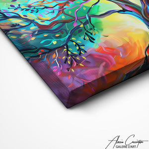 TABLEAU ARBRE COLORÉ AlessioCacciatore