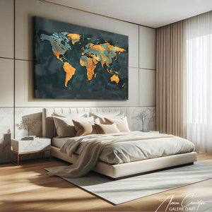 TABLEAU CARTE DU MONDE INDUSTRIEL Alessio Cacciatore