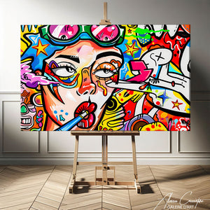 TABLEAU CONTEMPORAIN STREET ART Alessio Cacciatore