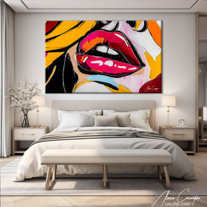 tableau lèvres pop art
