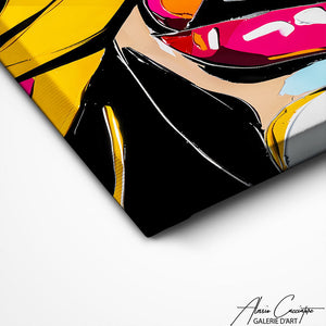 TABLEAU BOUCHE POP ART AlessioCacciatore