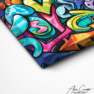 TABLEAU GRAFFITI STREET ART Alessio Cacciatore