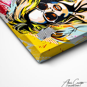 TABLEAU FEMME POP ART AlessioCacciatore