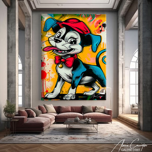 tableau chien pop art