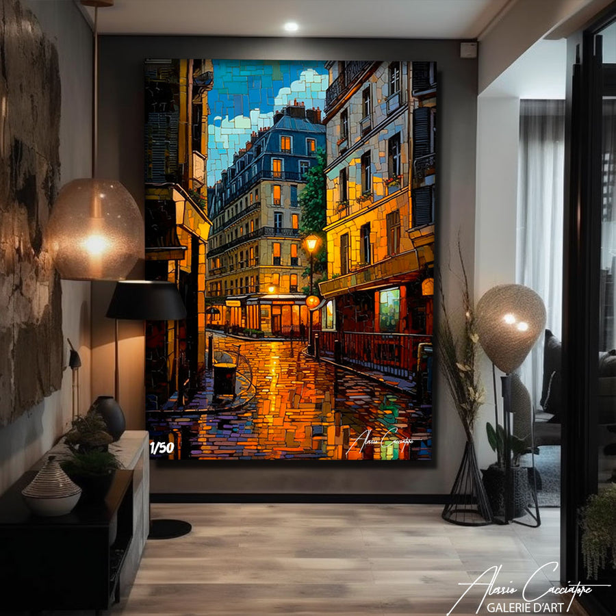 tableau paris montmarte – mise en situation
