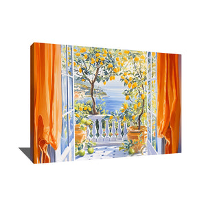 TABLEAU FENÊTRE OUVERTE SUR LA MER