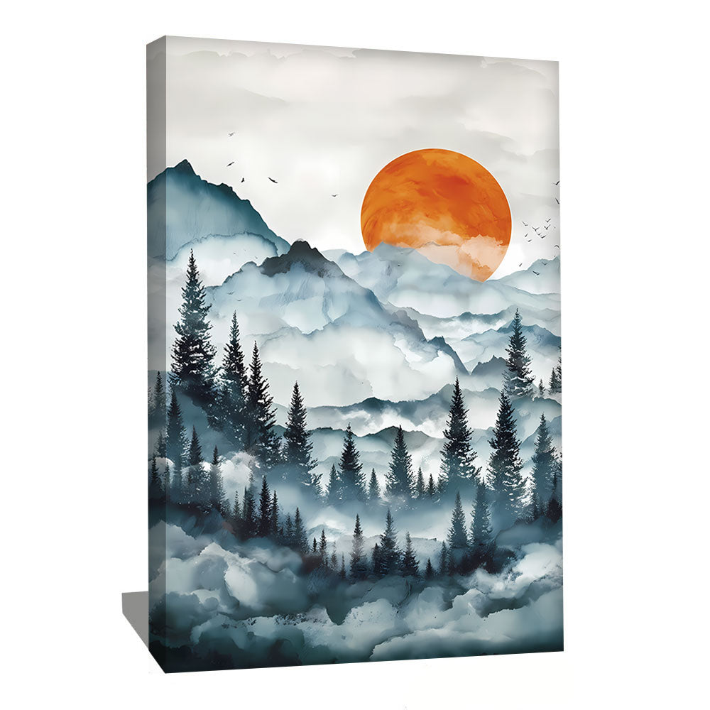 TABLEAU FORÊT SCANDINAVE