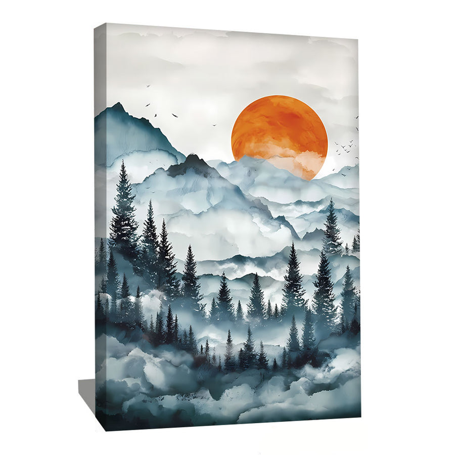 TABLEAU FORÊT SCANDINAVE