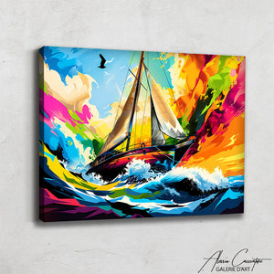 Tableau Voilier Contemporain