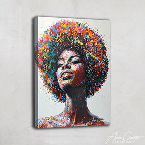 Peinture sur Toile Femme Africaine