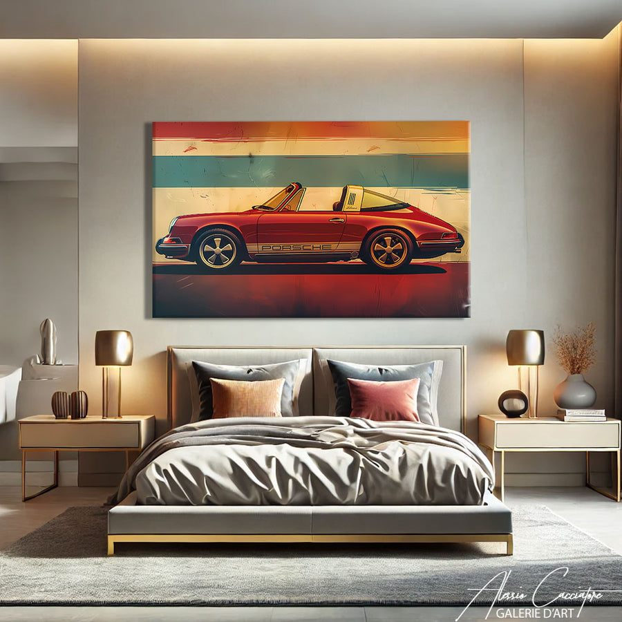Tableau Porsche Targa – mise en situation