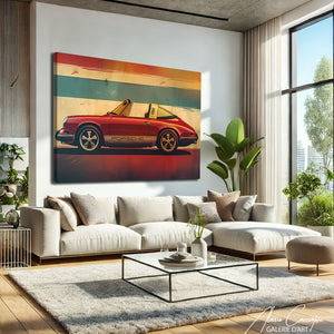tableau porsche vintage